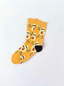 1 双酷炫太阳镜牛油果狂欢派对时尚男女中筒袜