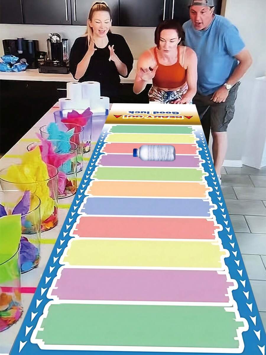 1pc Scroll & Scoring Family Game, Rolling Entertainment Game, Team Building And Outdoor Party Drinking Game, Perfect Gift For Proposal And Car Party, Durable Polyester Material, Party Supplies - Multicolor - View 1