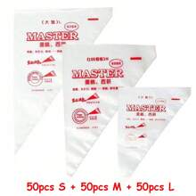 50-100pcs Transparent Cream Pastry Bag Multiple Sizes Available Thickened Cream Bag Cake Cookies Decorative Tools Household Kitchen Baking Tools - Clear - View 24