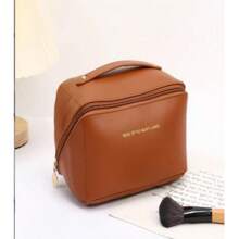 Large Makeup Pouch Pink Custom Cosmetic Bag Women Travel Skincare Toiletry Case Leather Beauty Makeup Bag, First Aid Kit Insulated Bag Multifunctional Storage Bag Multi-Layer Beauty Bag Drawstring Storage Bag, Straw Bag, Beach Bag, Shopping Bag, Cosmetic Bag, Girl Backpack, Shopping Bag, Travel Bag, Outdoor Bag, Wash Bag,