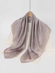 1pc Simple Print 90cm Scarf, New Bandana Style Head Wrap, Versatile For Women As Belt, Accessory, Hair Tie, Fashion Neckerchief For Dress - Khaki - View 4