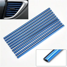 10pcs 7.87 Inches Fit For Car Air Conditioner Outlet, Decorative U-Shaped Molding, Car Styling Door Edge Corner Protector