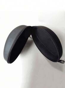1pc Oval Shaped Headphone Case, Suitable For Recording Studio Style Headphones, Earphone Carrying Pouch