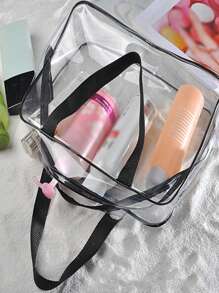 透明旅行包，3件套浴室套装，PVC化妆包，防水学生收纳包，杂物收纳包