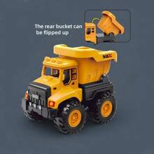 Modèle d'ingénierie 2024 Jouet de véhicule Barre de traction Camion de construction en métal, Camion-benne, Camion-toupie, Mini voiture et Excavatrice, Convient comme cadeau de jouet pour Noël, anniversaire, rentrée des classes