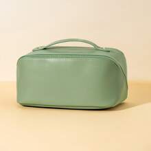 Customized Embroidered Solid Color Makeup Bag And Toiletry Bag, Ideal For Storing Cosmetics. Can Be Personalized With Your Name, Suitable For Boys And Girls. Great For Outdoor Travel And Back-To-School Season, Bridesmaid Gifts, Weddings, And Unique Holiday Gifts. - Multicolor - View 7