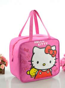 Sanrio 1pc schattige Kitty dikke waterdichte draagbare lunchtas met geïsoleerde lunchboxtas Cartoon kinder bento-tas geïsoleerde tas