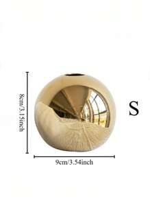 1PC Porcelain Vase With Geometric Stripe Gold And Silver Plating,Room Decor,Home Decor,Kitchen Decor,Wedding Decor,Table Decoration,Centerpieces,Office Decor,Garden Decor,Outdoor Decor Gifts Birthday Graduation Flower Vase Glass Vase