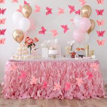 10 piezas Guirnalda de mariposas 3D - Tonos de rosas, decoraciones colgantes de mariposas, decoraciones de ducha de boda con mariposas, flores de papel colgantes para cortinas, adecuado para decoración de cumpleaños, decoración de fiestas de primavera, dormitorio, sala de estar, decoración de pared del hogar, suministros para festivales, adorno