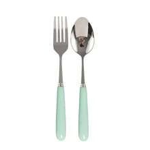 Juego de cubiertos de acero inoxidable de 2/4/12/24 piezas con mango de cerámica - Cuchillo para bistec, cuchara sopera, cuchara de postre y tenedor - Cubiertos creativos, utensilios y accesorios de cocina que incluyen cuchillo, tenedor, cuchara - Perfecto para comidas diarias, fiestas y reuniones festivas - Multicolor - Ver 14