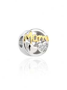 1 件 925 纯银“爱妈妈”系列手链，DIY 时尚配饰，适合日常佩戴和节日，镂空吊坠和幸运符号吊坠精致珠宝礼物，适合送给爱人、家人、朋友 - GS323 - 查看 7