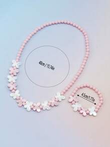 2 stuks prachtige vlinderontwerp acryl armband en kralen ketting set, vrouwen mooie vlinder bedel kralen armband en ketting set, levendige kleuren, perfect voor feestelijke partijen, verjaardagscadeaus en leuke accessoires voor vrouwen - schattig, en gemakkelijk te dragen