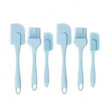 Cream Silicone Scraper 3PCS/Set DIY Bread Cake Butter Spatula Mixer Oil Brush Non-Stick Baking Brush Kitchen Baking Tools - Multicolor - View 12