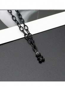 1 Stück Halskette mit kaugummi-farbigem Harz Anhänger für Frauen und Mädchen, Acrylkette Schmuck Großhandel Geschenke