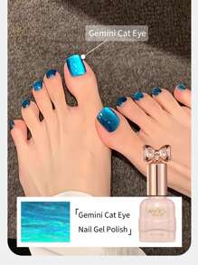 annies 10ml 宝石蓝猫眼磁性凝胶指甲油可卸除 UV LED 亮光半永久闪光深海蓝猫眼美甲 DIY - 彩色 - 查看 8
