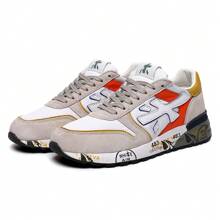 Premiata Men's Casual Sports Shoes Fashion Casual Shoes Outdoor Sneakers Shoes Running Shoes, Suitable For Gifts, Gifts, Students, School, Running - Orange - View 2