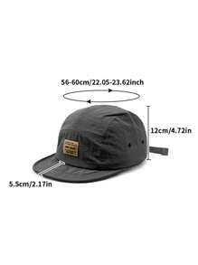 1pc Quick-Dry Breathable Low Profile Baseball Cap, Unisex Casual Soft Top Letter Print Windproof Sun-Resistant Visor Hat, Suitable For Spring And Summer