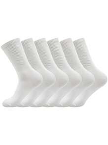 1/3/5 Pairs Of Unisex Solid Colored Socks, Sports And Breathable Mid-Tube Socks, Casual Socks For Both Men And Women