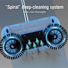 1pc Household Sweeping And Mopping Machine - Fully Automatic Handheld - Push-Type Sweeping Machine Cleaning Mop Household Windproof Lazy Broom Broom Dustpan Combination Set - 2-In-1 Machine Cleaning The Floor - Perfect Gift