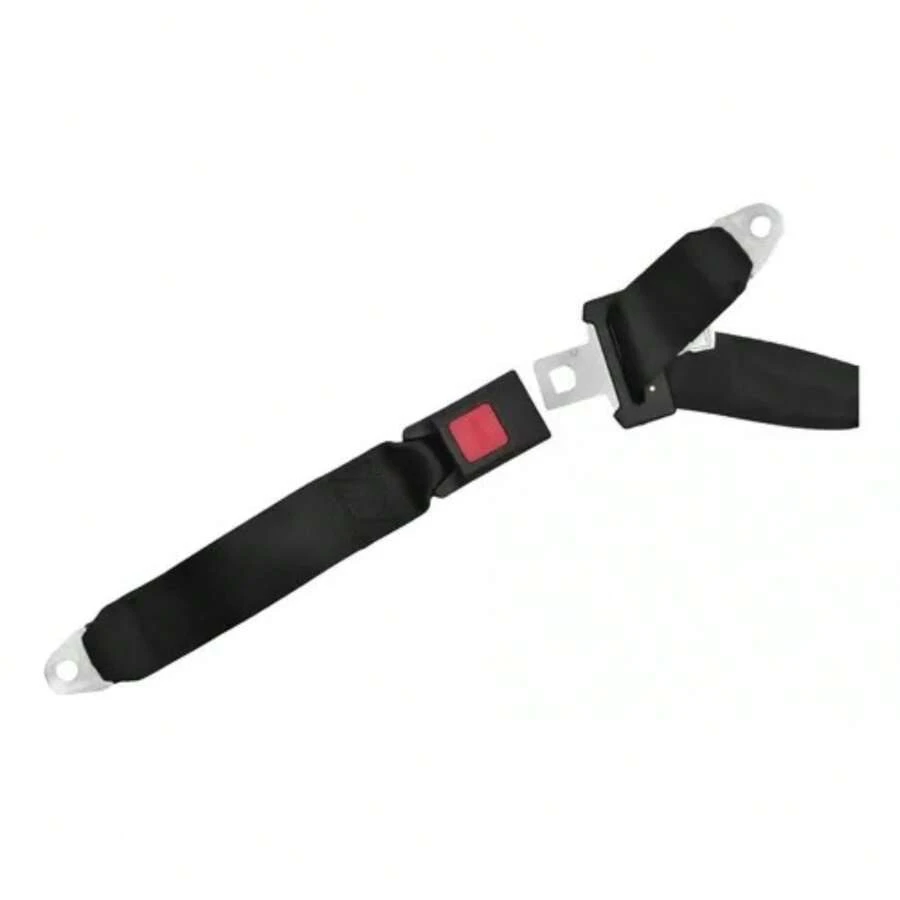 Cinturon De Seguridad Universal Automotriz 3 Puntos - Negro - Ver 1