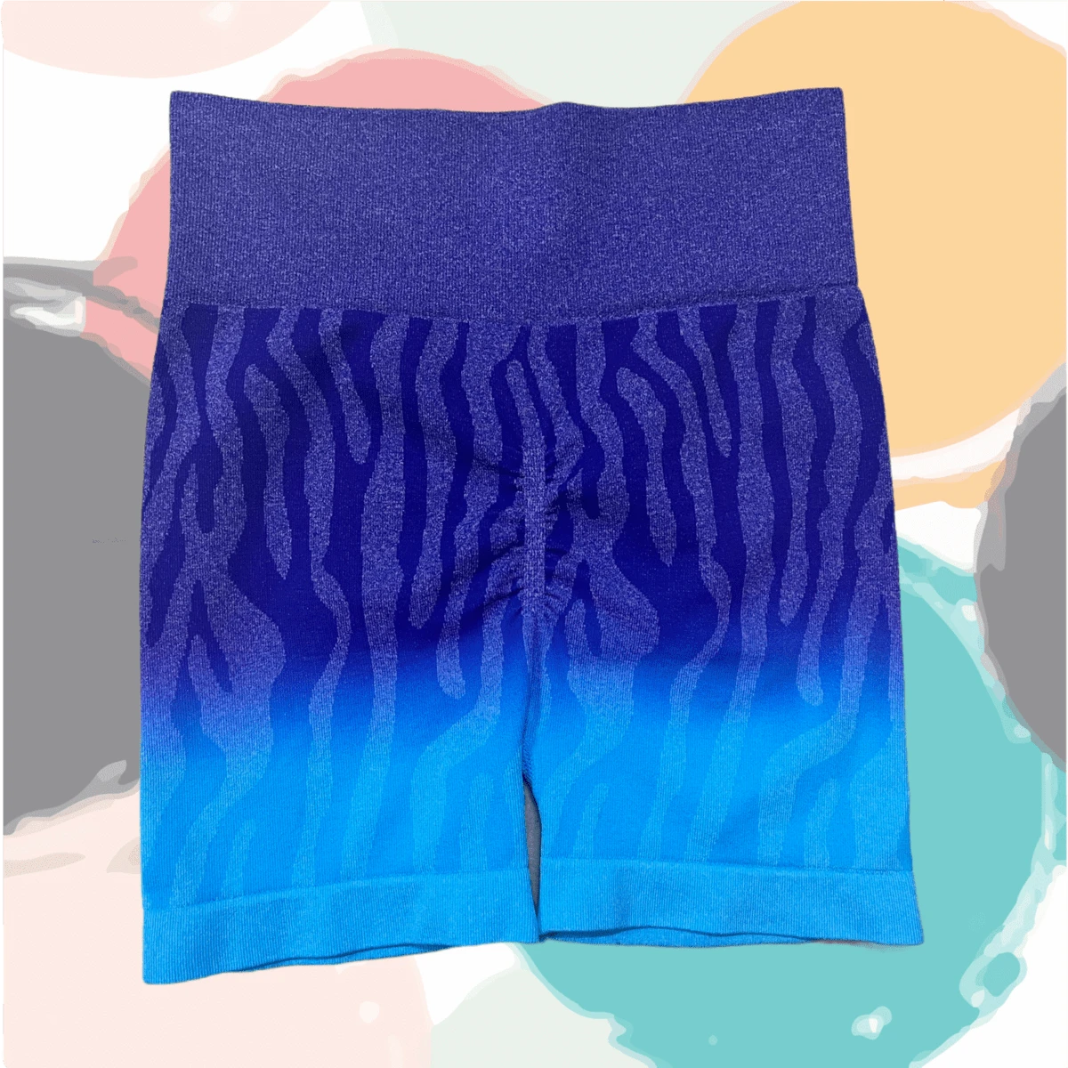 Pantalones cortos que levantan la cadera - Azul Marino - Ver 1