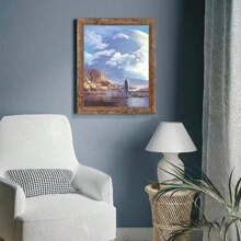 16x20 Picture Frame, Set Of 2 Picture Frames Plexiglass And Composite Wooden Rustic Rounded Corners Poster Frame For Wall Mount With Hanging Hardware(Brown)