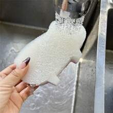 4pcs Cute Cartoon Pig Three Layer Dishwashing Sponge, Cleaning Sponge, Dishwashing Cloth, Kitchen Brush, Random Color,Multi-Purpose Dish Brush,2025 New Style