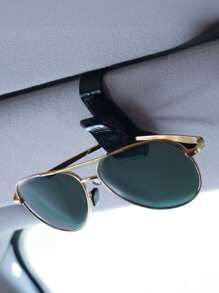 2 件通用眼镜架夹、汽车储物配件、太阳镜架、理想礼物 - 彩色 - 查看 4