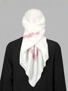 1pc Printed Headscarf/Turban, Large Size Arabic Dubai Saudi Desert Headwear For Men - Square Scarf - View 6