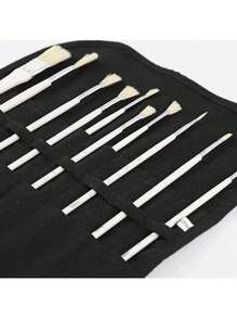 1 pezzo Organizer in tela per pennelli da pittura, 22 scomparti per pennelli ad acquarello e gouache, organizer per pennelli da calligrafia, astuccio arrotolabile per matite