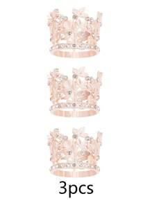 6pcs Alloy Mini Crown Princess Headband, Party Supplies, Party Favors And Decorations, With Holiday Headpiece Set Valentine's Day Accessories