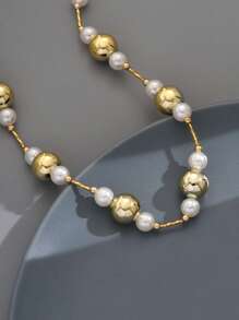 1st Elegante minimalistische kralendecoratieketting voor vrouwen