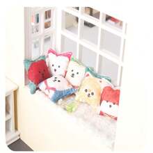 7pcs/4pcs/3pcs/2pcs/1pc Mini Cushions, Furniture Models, Miniature Cushions, Miniature Pet Dog Cushions, 1:12 Dollhouse DIY Decor Accessories, Living Room & Bedroom Decor, Sofa Cushions, Miniature Scene Decor, Miniature Scene Photography Props - Multicolor - View 6