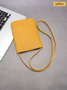 迷你柔软休闲斜挎包，纯色手机袋，日常小方形单肩包，防水 PU 皮革小钱包情人节礼物情人节男士礼物情人节假期学校