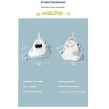 Cartoon Animal Hand Towel Coral Velvet Handkerchief Super Absorbent Hanging Towel Kitchen Bathroom Dishcloths Rag - 彩色 - 查看 6