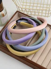 1/3/4 Stücke elegante Satin-Stirnbänder in Unifarben, geeignet für Partys, Abendgarderobe, Zusammenkünfte, Haarreif für Frauen, Diademe