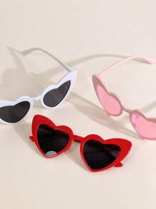 3 件装心形组合时尚儿童时尚眼镜 - 彩色 - 查看 4