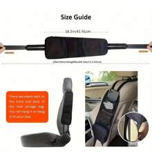 1pc Car Hanging Storage Bag, Automobile Backseat Side Organizer Bag - Black - View 6