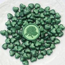100pcs Light-Colored Heart-Shaped Sealing Wax Beads, Sealing Wax Beads For DIY Decoration Of Envelopes, Wedding Invitations, Cards, Postcards, Gift Packaging, Crafts, Scrapbooking - Multicolor - View 13
