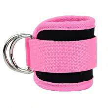 1 Set-Fitness Ankle Straps Adjustable D-Ring Support Cuffs Gym Leg Strength Workouts Pulley With Buckle Sports Guard Safety Abductors - Multicolor - View 11