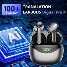 New 144 Translation Earphones: Real Time Translation Headphones, Suitable For Travel, Business, And Work