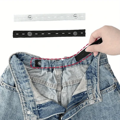Bộ 2 khóa thắt lưng có thể điều chỉnh dành cho nam và nữ - Nút điều chỉnh liền mạch, 3,9/8,66 inch, Phụ kiện may đa chức năng