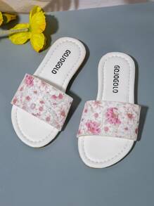 Strandschuhe Rosa Mädchen Sommer Pantoletten geeignet für Zuhause, Reisen und Fotografien, Kinder Outdoor weichbesohlt modische Sandalen kleine Mädchen