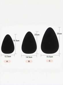 Invisible Lift-Up Nipple Covers, Adhesive Breast Petals, Women's Intimate Apparel & Accessories - Black - View 3