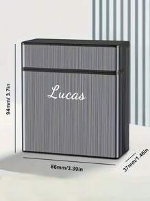 40 Slot High Capacity Aluminum Alloy & Plastic Automatic Flip-Top Sealed Cigarette Case