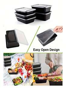 30 Sets Of Meal Preparation Containers With Lids, 750ml Microwaveable Boxes, Two Styles (Assorted Shipment),Disposable Lunch Boxes, PP Material, Stackable, Freezer Dishwasher Friendly,For Home Kitchen Restaurant Take Away Picnic, Kitchenware