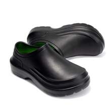 Waterproof, Anti-Slip, Oil-Resistant, Non-Slip, Thick Sole, Slip-On Rain Boots For Men, Practical , Suitable For Kitchen Staff, Chefs And Those Who Stand For Long Hours, Wear In All Seasons, Black Work Shoes - Black - View 6