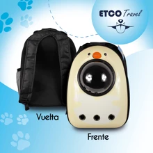 Mochila Transportadora Para Perros Gatos Mascotas Back Pack Encantador Domo