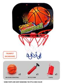 Indoor & Outdoor Hanging Basketball Hoop Set, Family Interactive Play, Boys & Girls Basketball Toy, Suitable For 3+ Years Old, Christmas/Halloween/Birthday Gift