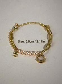 Baroque Pearl Metal Splicing Bracelet, Smiling Freshwater Pearl Bracelet, A Must-Have Item For Fashion Experts, Interpreting Unique Fashion Charm